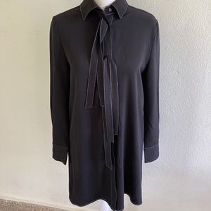 NWT MNG Suit Black Shirt Dress Size 2